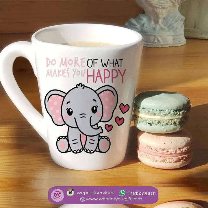 Personalized Mugs -Conical - Elephant - WE PRINT