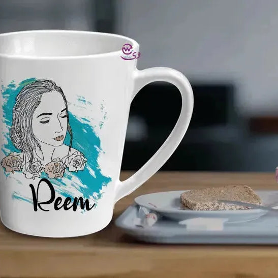 Personalized Mugs -Conical - Names -D - WE PRINT