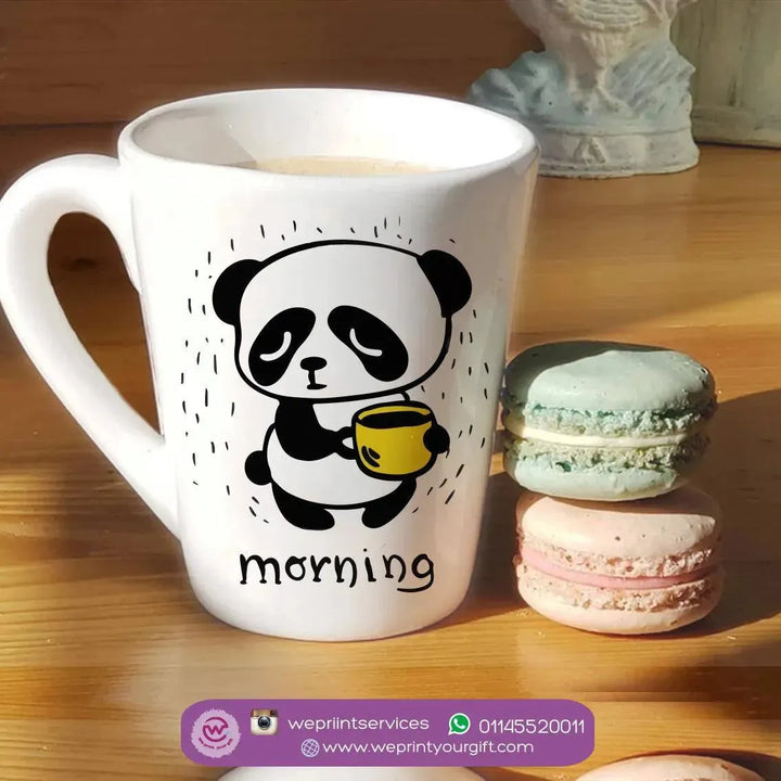 Personalized Mugs -Conical - Panda - WE PRINT