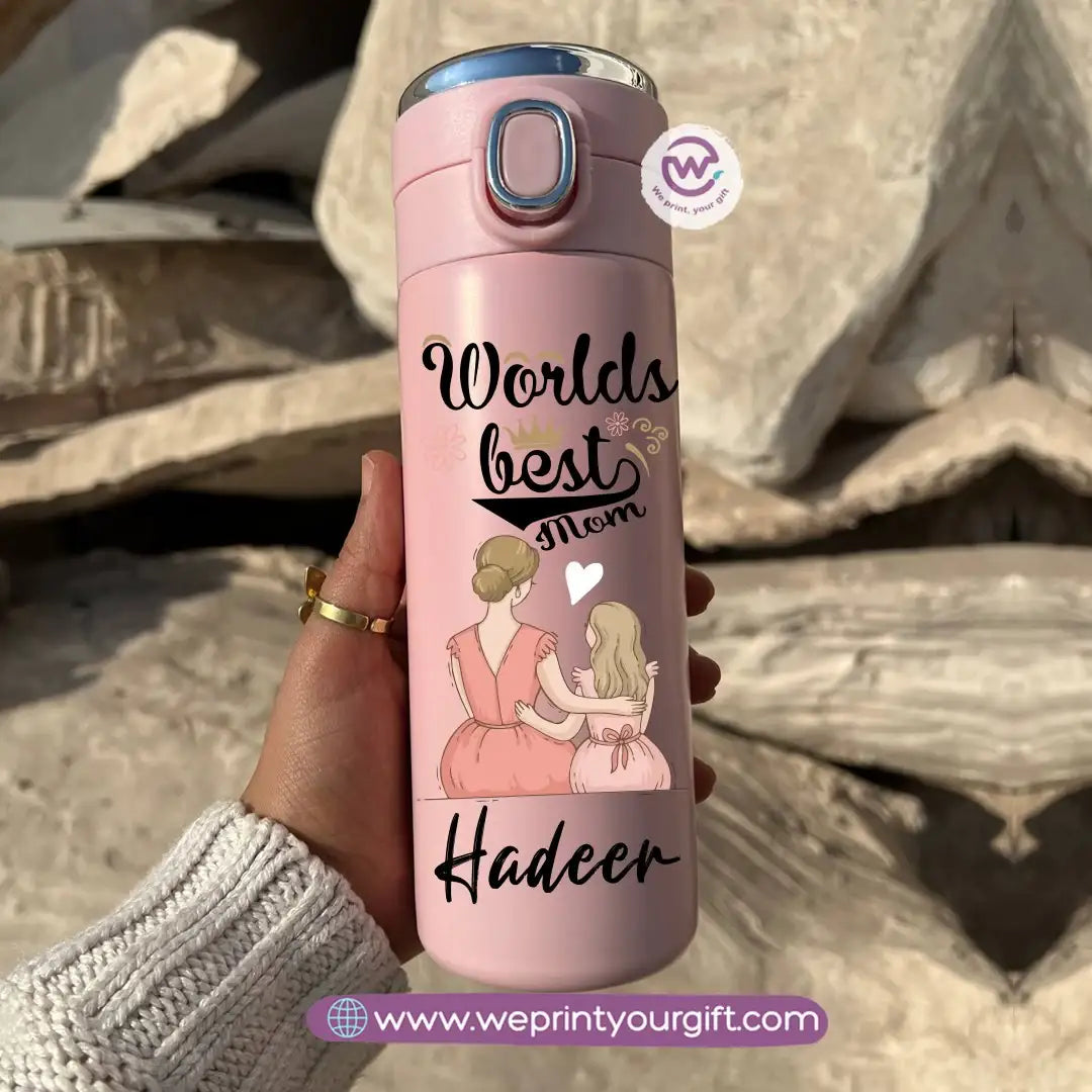 Stainless Steel Thermal Mug with Digital Temperature Display – 420ml Mother’s Day Designs - WE PRINT