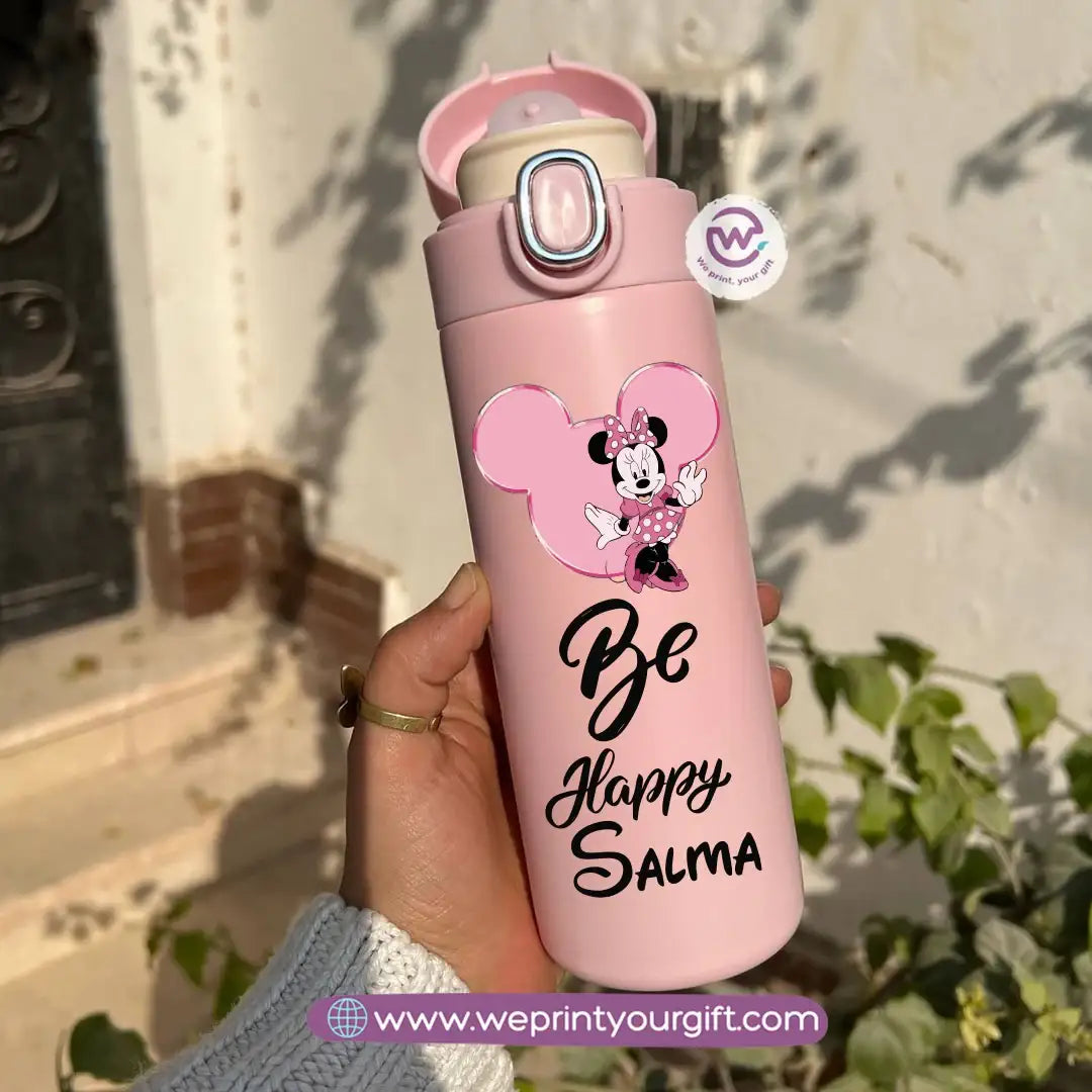 Stainless Steel Thermal Mug with Digital Temperature Display – 420ml -Minnie Mouse - WE PRINT