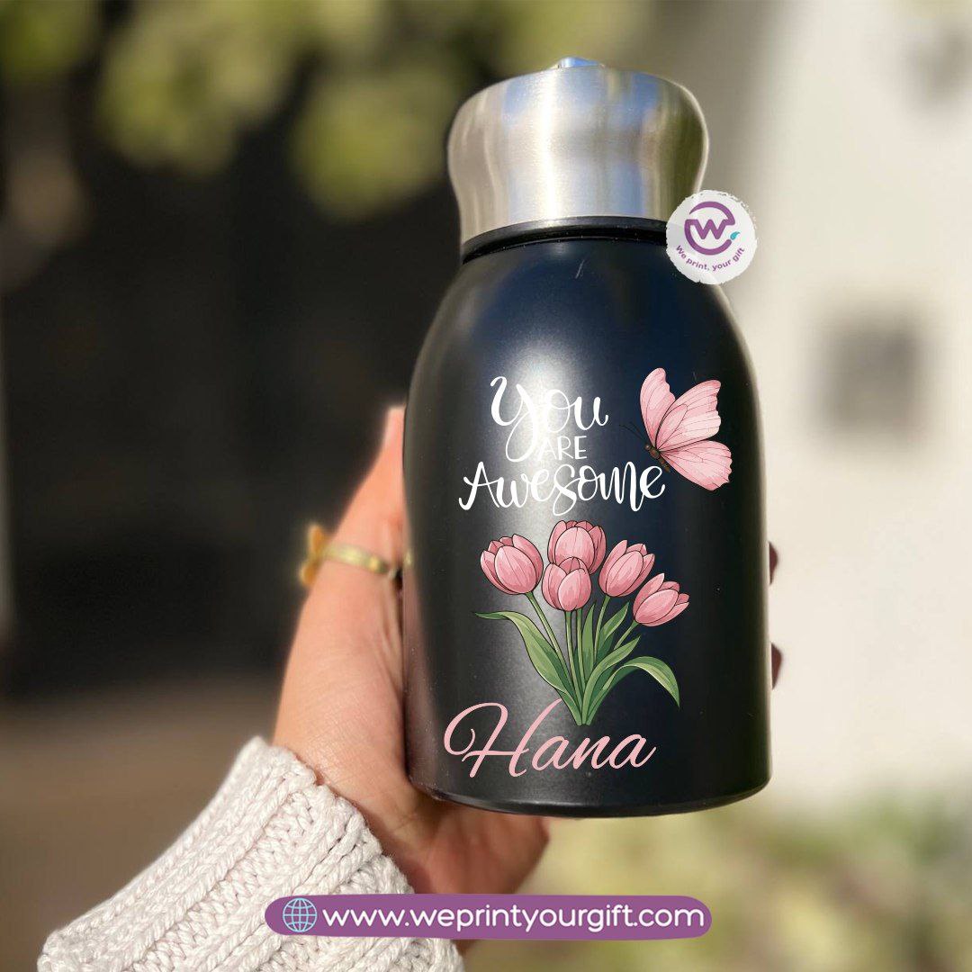 Mini Thermal Coffee Mug – 300ml | 304 Stainless Steel | Motivational Digital Art Designs