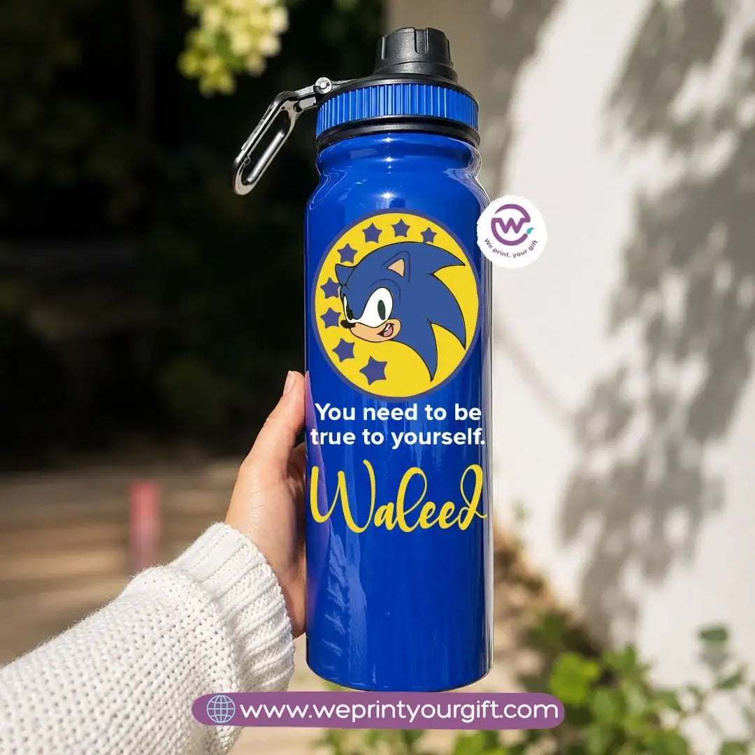 Sports Thermal Bottle with Sonic Cartoon Designs – 800 ml & 1000 ml
