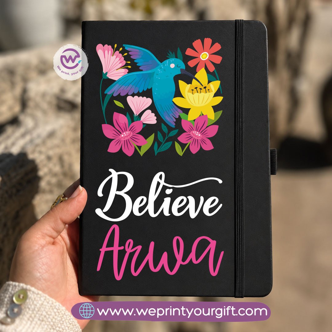 A5 Rubber Cover Notebook – English Motivational Quotes