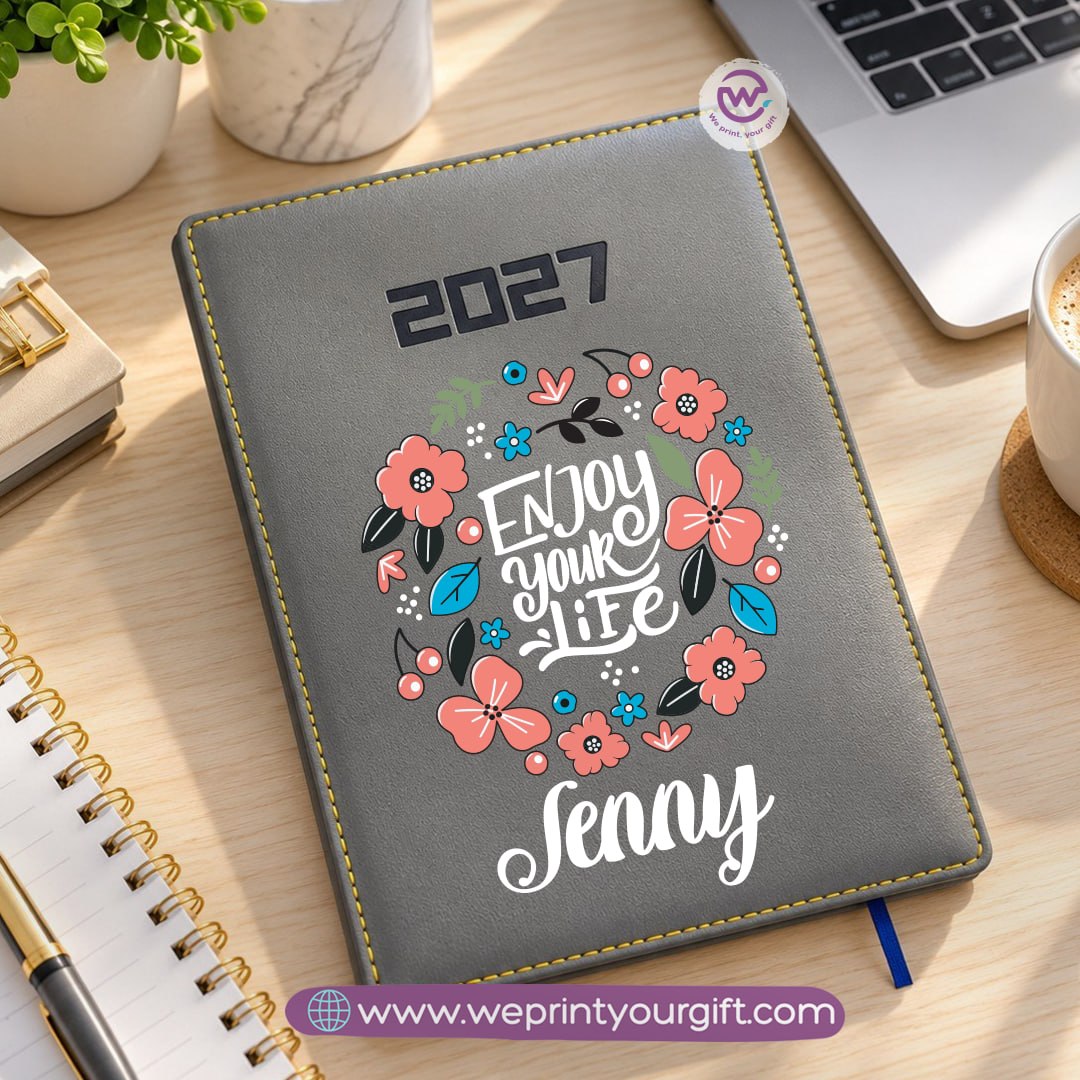 Motivational Quotes 2027 Daily Planner – Personalized Agenda & Diary with Inspirational Designs