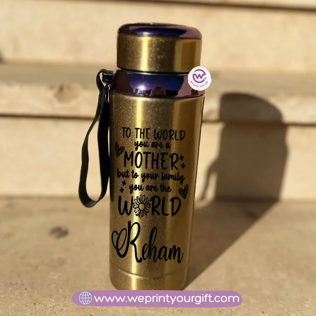 Thermal Bottle Stainless Steel with Infuser – 800ml | Mother’s Day Floral Design - WE PRINT