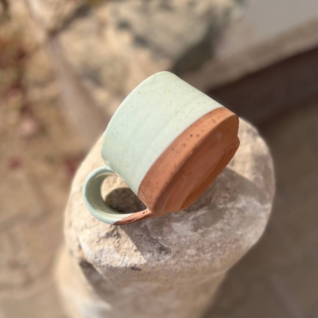 The Earth Pottery Mug – Handmade | 300 ml -Customization Options
