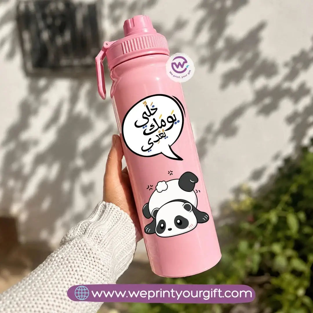 Sports Thermal Bottle with Cute Panda Designs – 800 ml & 1000 ml