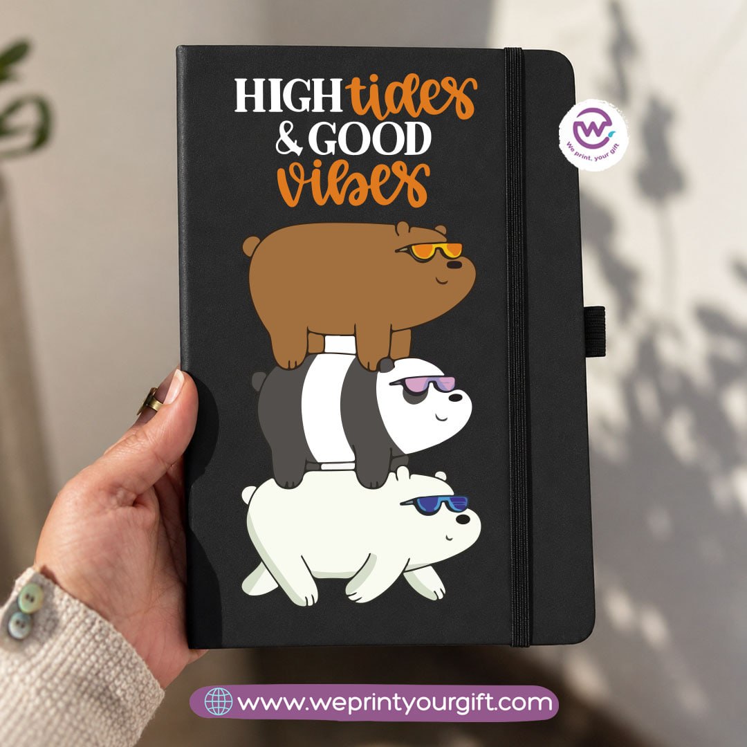 A5 Rubber Cover Notebook – Cute Bears Designs
