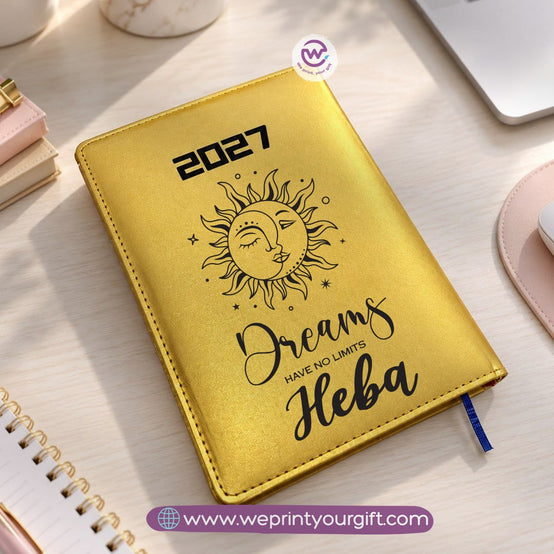 Encouraging Quotes & One Line Art 2027 Daily Planner – Personalized Agenda with Minimalist Artistic Designs
