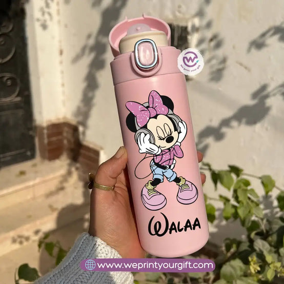 Stainless Steel Thermal Mug with Digital Temperature Display – 420ml -Minnie Mouse - WE PRINT