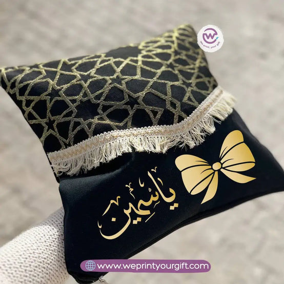 Islamic Pattern Arabic Name Cushion – 40 × 40 cm - WE PRINT