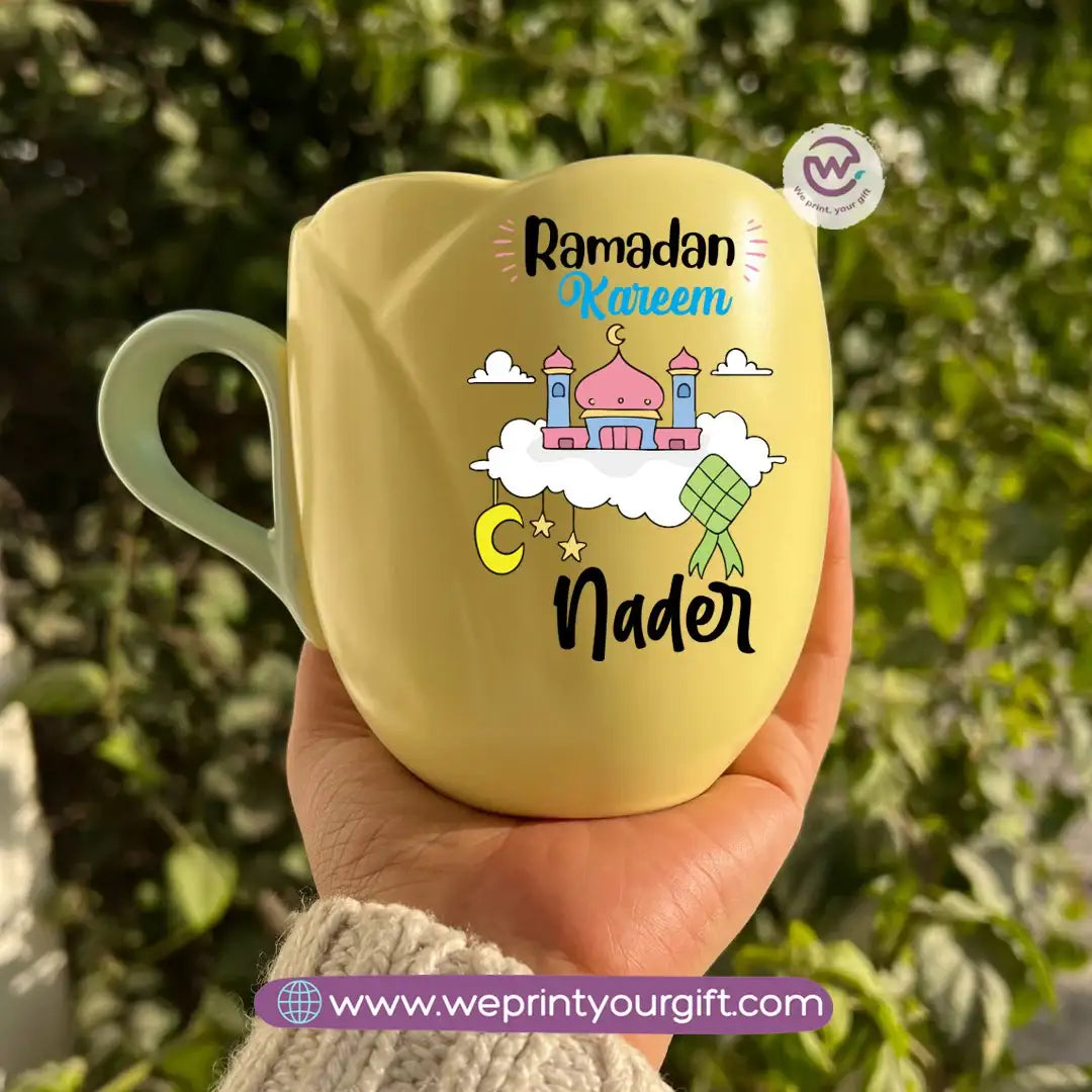Tulip Flower Mug – 300 ml | Ramadan Design - WE PRINT
