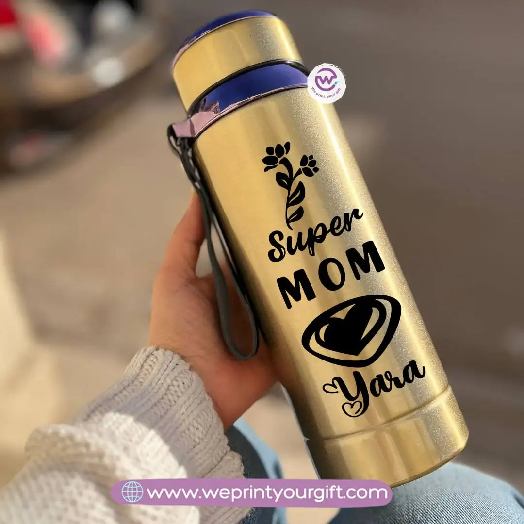 Thermal Bottle Stainless Steel with Infuser – 800ml | Mother’s Day Floral Design - WE PRINT