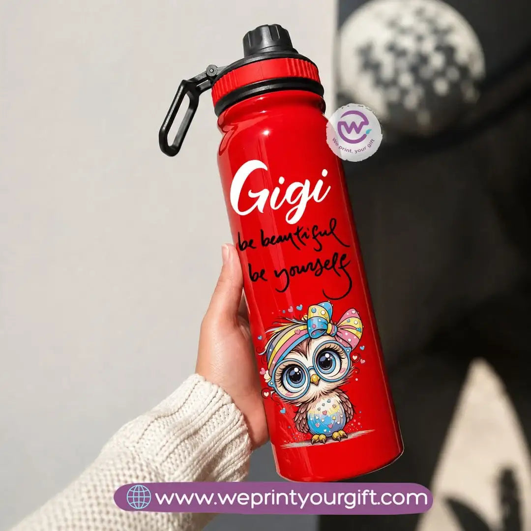 Sports Thermal Bottle with Cute Owl Designs – 800 ml & 1000 ml