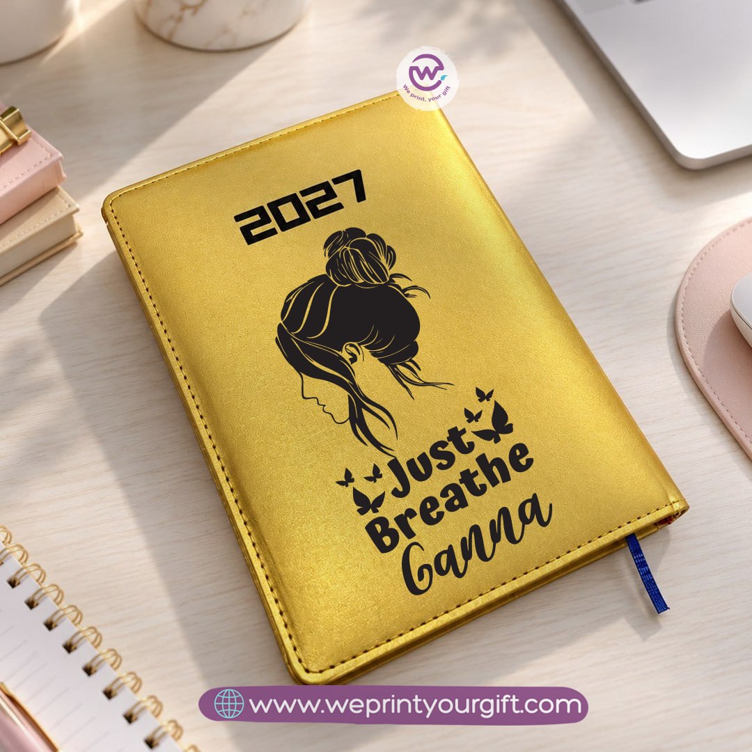 Encouraging Quotes & One Line Art 2027 Daily Planner – Personalized Agenda with Minimalist Artistic Designs