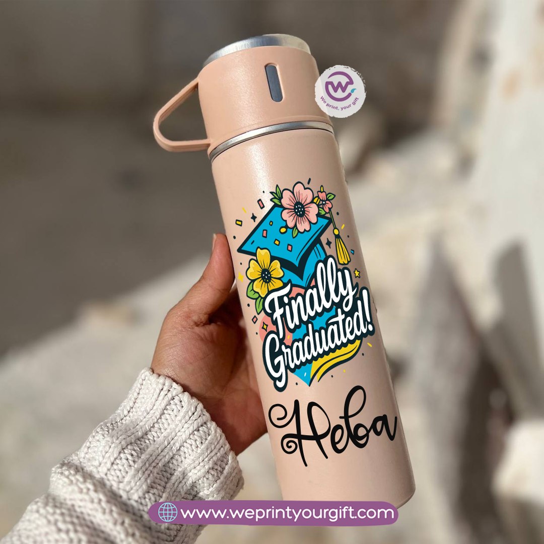 Graduation Thermal Flask with Two Extra Cups – 500ml