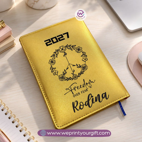 Encouraging Quotes & One Line Art 2027 Daily Planner – Personalized Agenda with Minimalist Artistic Designs