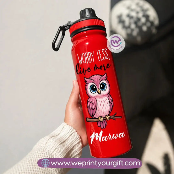 Sports Thermal Bottle with Cute Owl Designs – 800 ml & 1000 ml