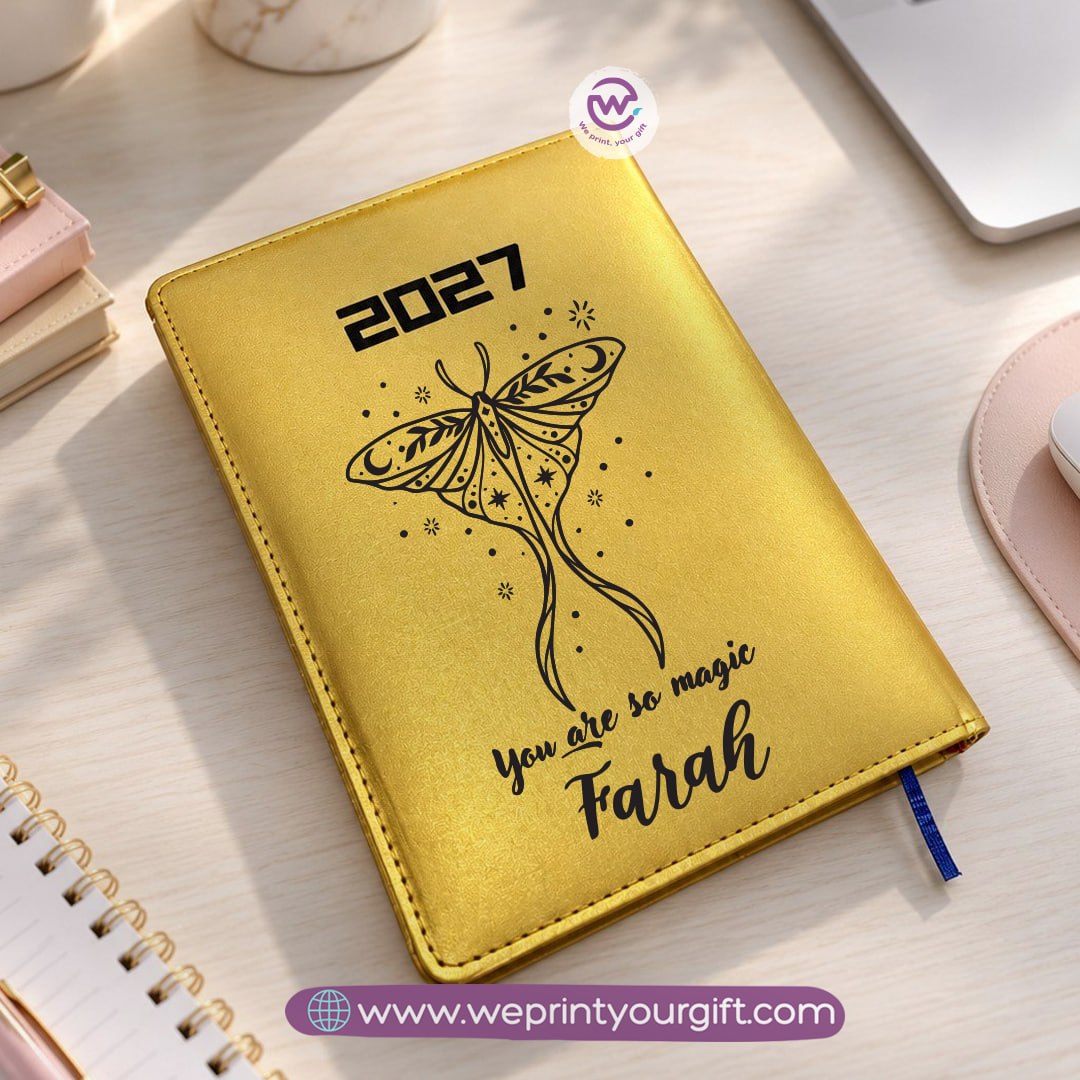 Encouraging Quotes & One Line Art 2027 Daily Planner – Personalized Agenda with Minimalist Artistic Designs