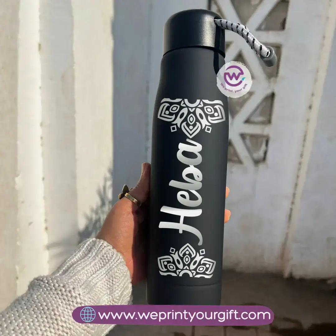 Thermal Stainless Steel Bottle with Strap – Customization options - WE PRINT