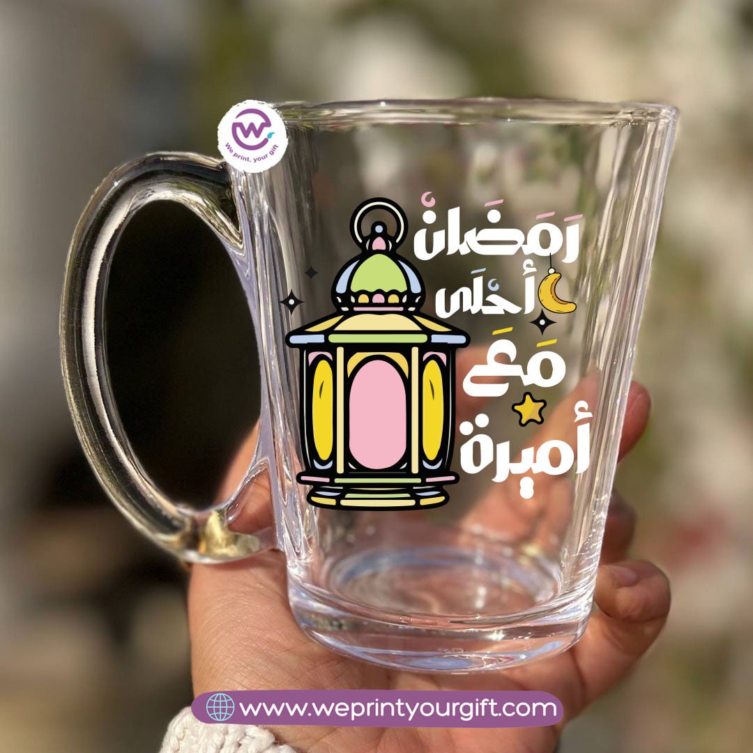 Ramadan Glass Tea Cup – 300 ml | Elegant Ramadan Designs