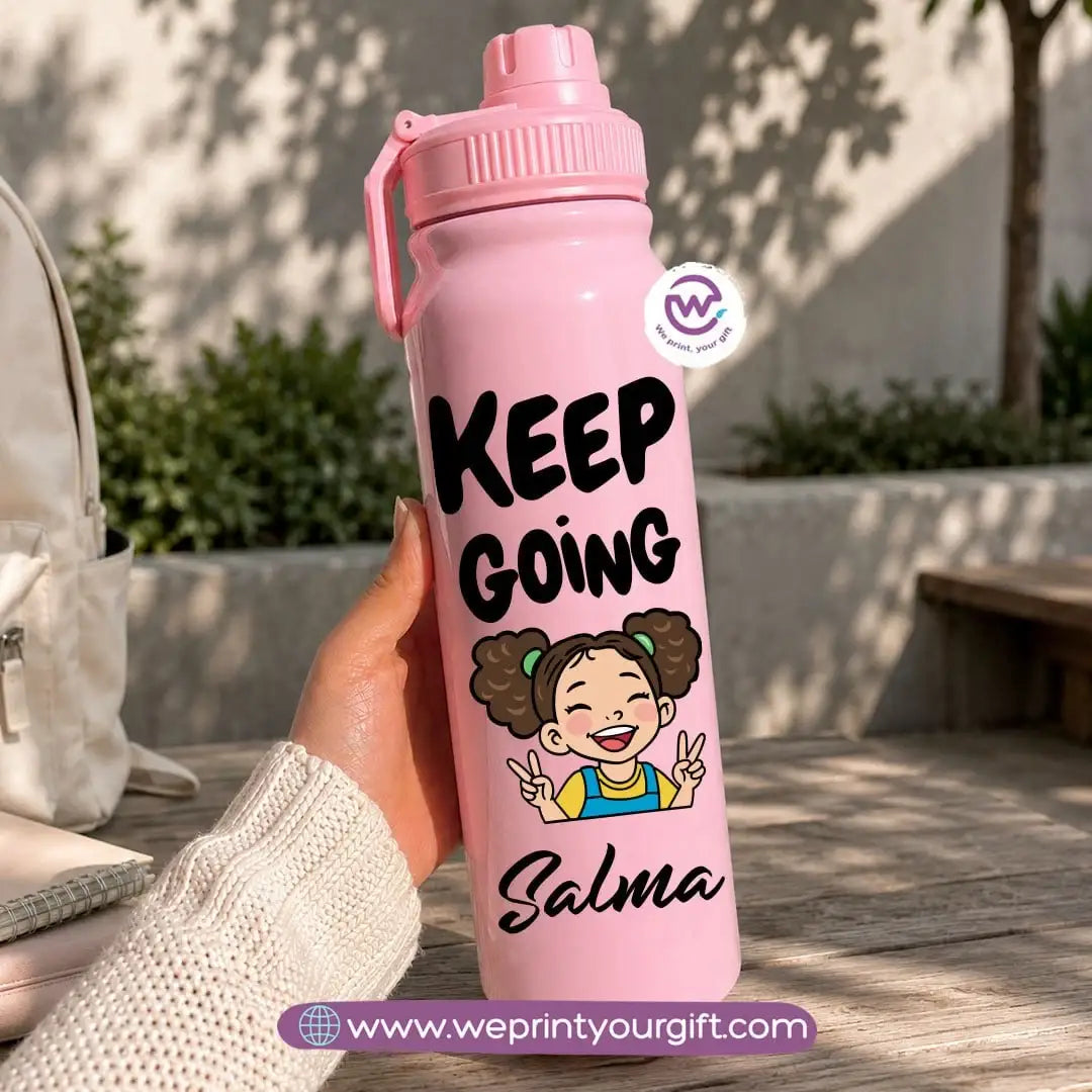 Sports Thermal Bottle with Beautiful Girl Designs – 800 ml & 1000 ml