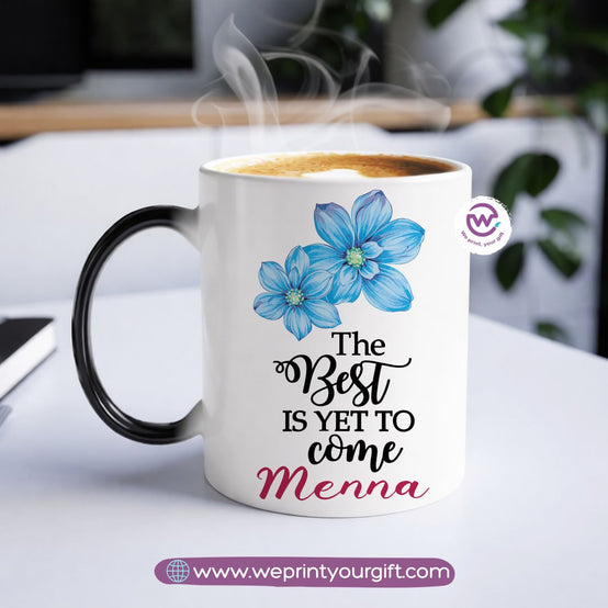 Color-Changing Magic Mug – Inspirational Floral Design | Personalized Gift
