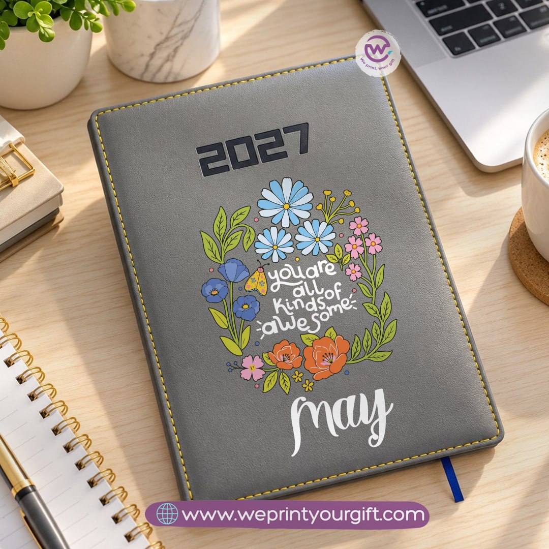Motivational Quotes 2027 Daily Planner – Personalized Agenda & Diary with Inspirational Designs