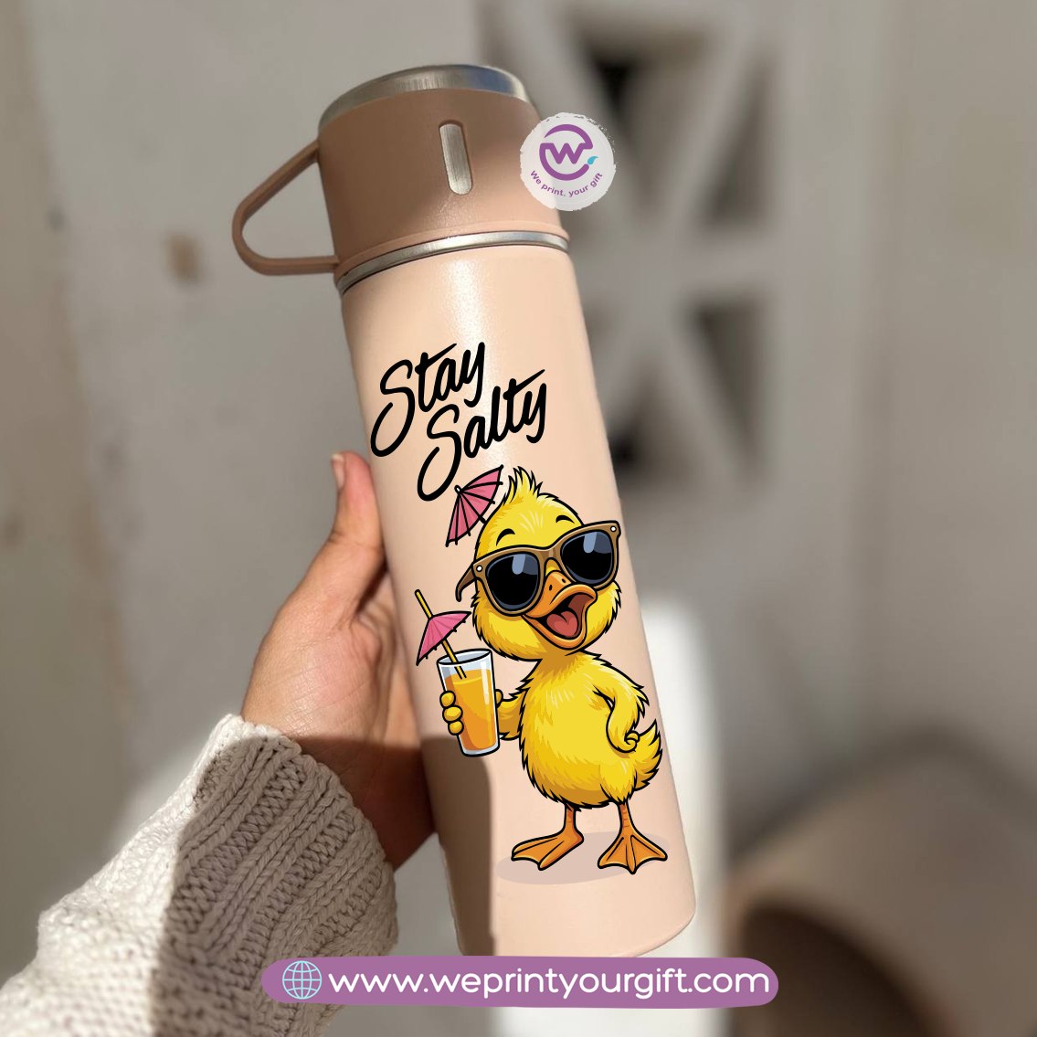 Summer & Beach Thermal Flask Set – 500ml