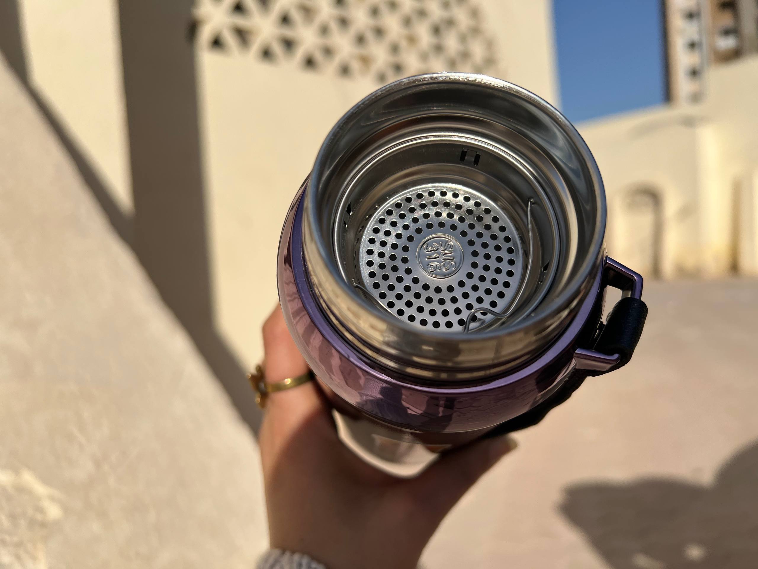 Stainless Steel Thermal Bottle with Strainer – 800 ml - Customization Options