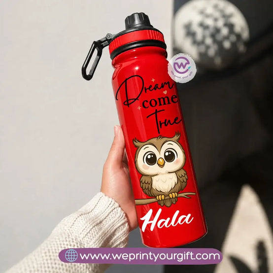 Sports Thermal Bottle with Cute Owl Designs – 800 ml & 1000 ml