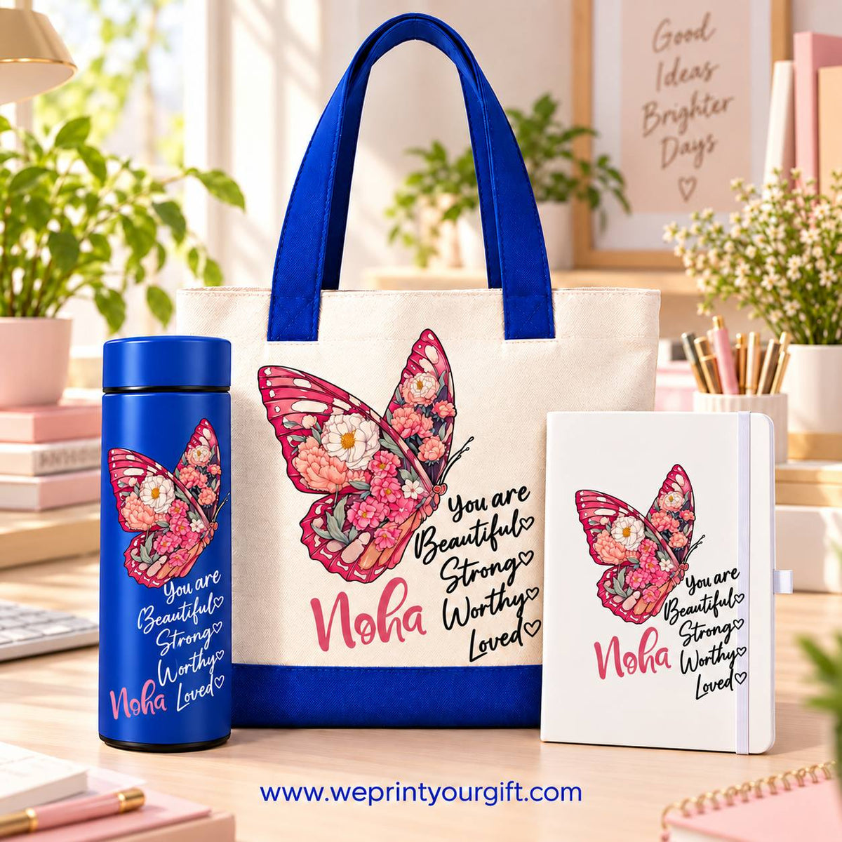 Butterfly Gift Set – Motivational Quotes Designs