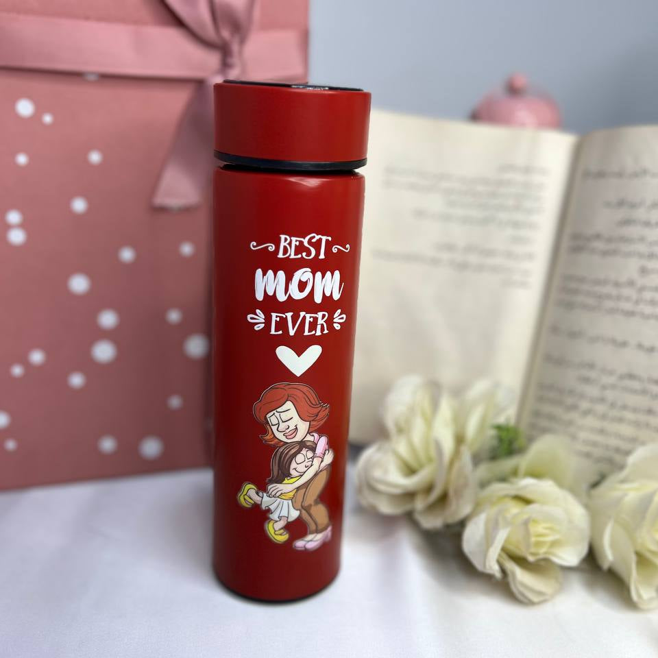 Digital Stainless Steel Thermos with Touch Screen –Sticker Print-Buy 2 Get 1 free