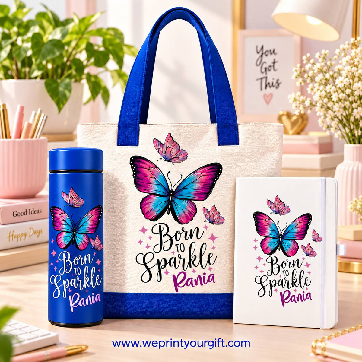Butterfly Gift Set – Motivational Quotes Designs