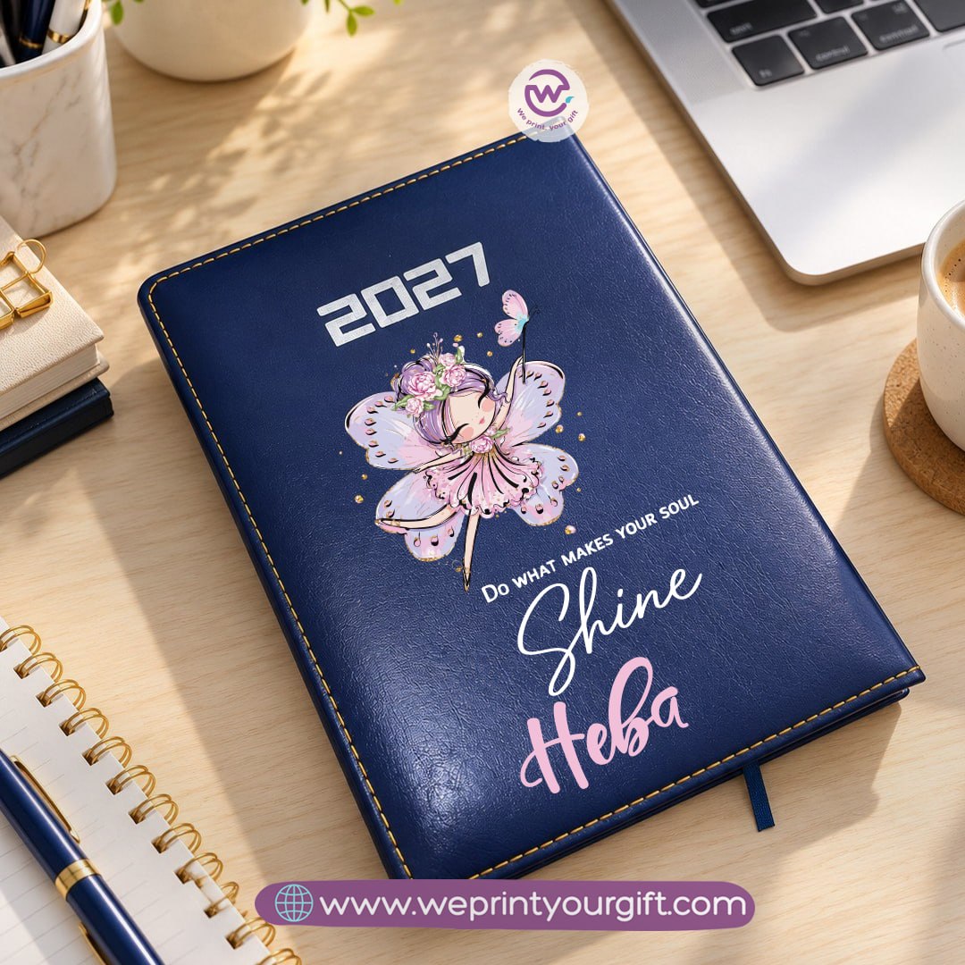 Butterfly Dreams 2027 Daily Planner – Personalized Agenda with Butterfly Art & Motivational Quotes