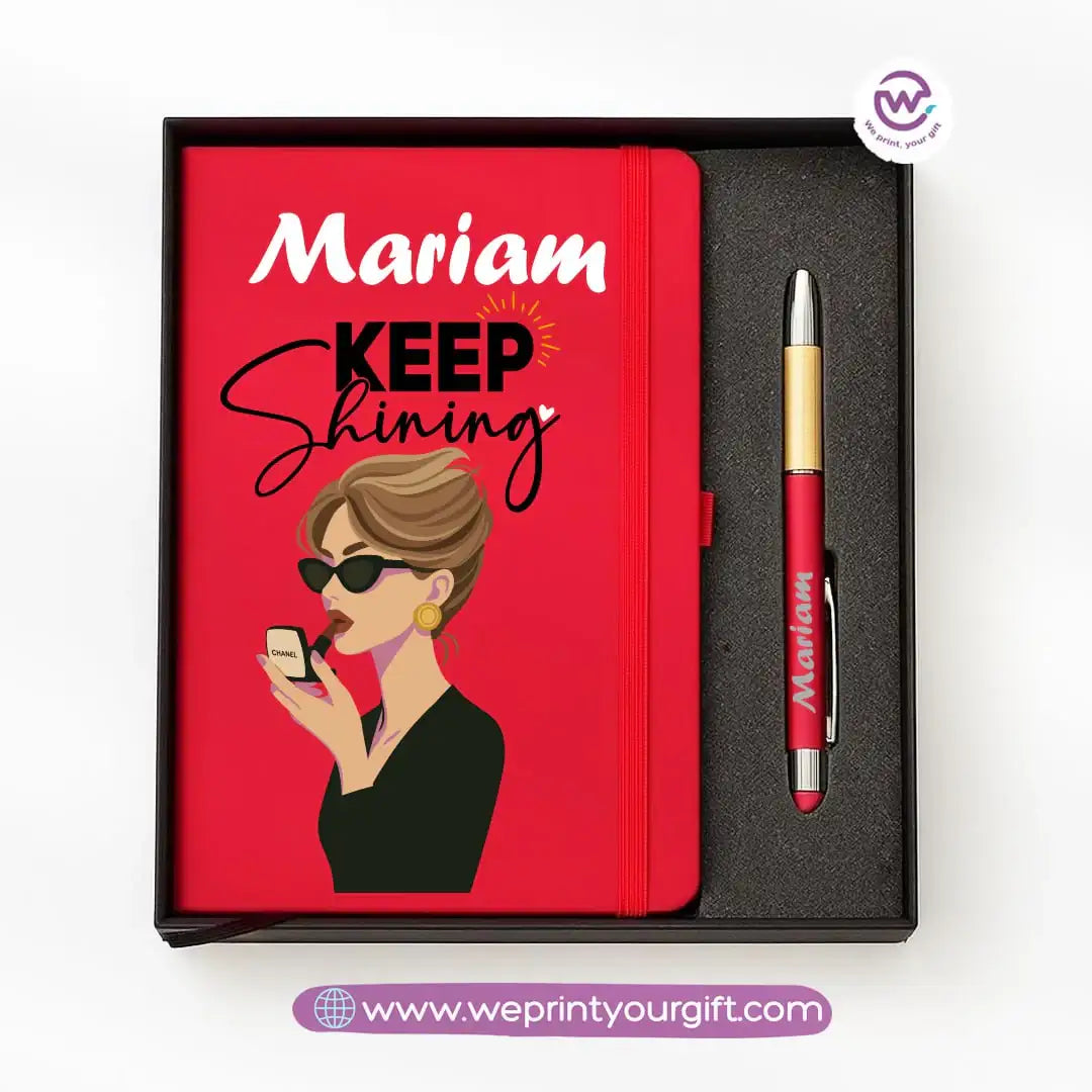 🎨 Digital Art Personalized Gift Box with Notebook & Metal Pen - WE PRINT