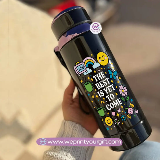 Thermal Bottle Stainless Steel with Infuser – 800ml | Motivational Doodle Design - WE PRINT