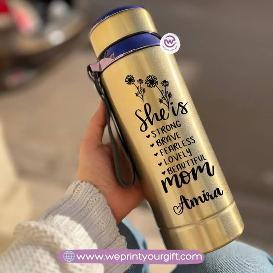 Thermal Bottle Stainless Steel with Infuser – 800ml | Mother’s Day Floral Design - WE PRINT