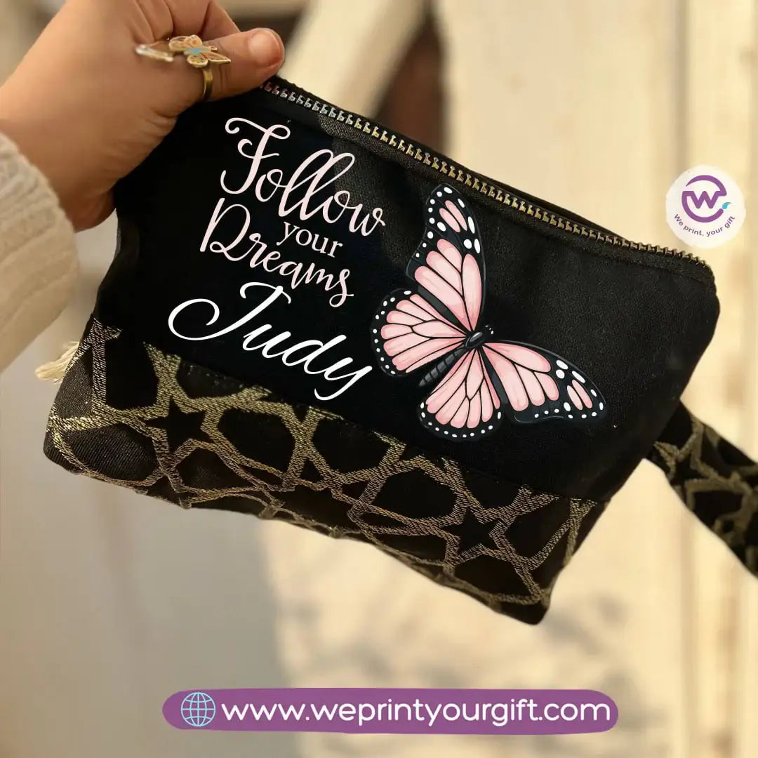 Pencil Case with Islamic Patterns & Tassels | Motivational Digital Art Designs – 17 × 23 cm - WE PRINT