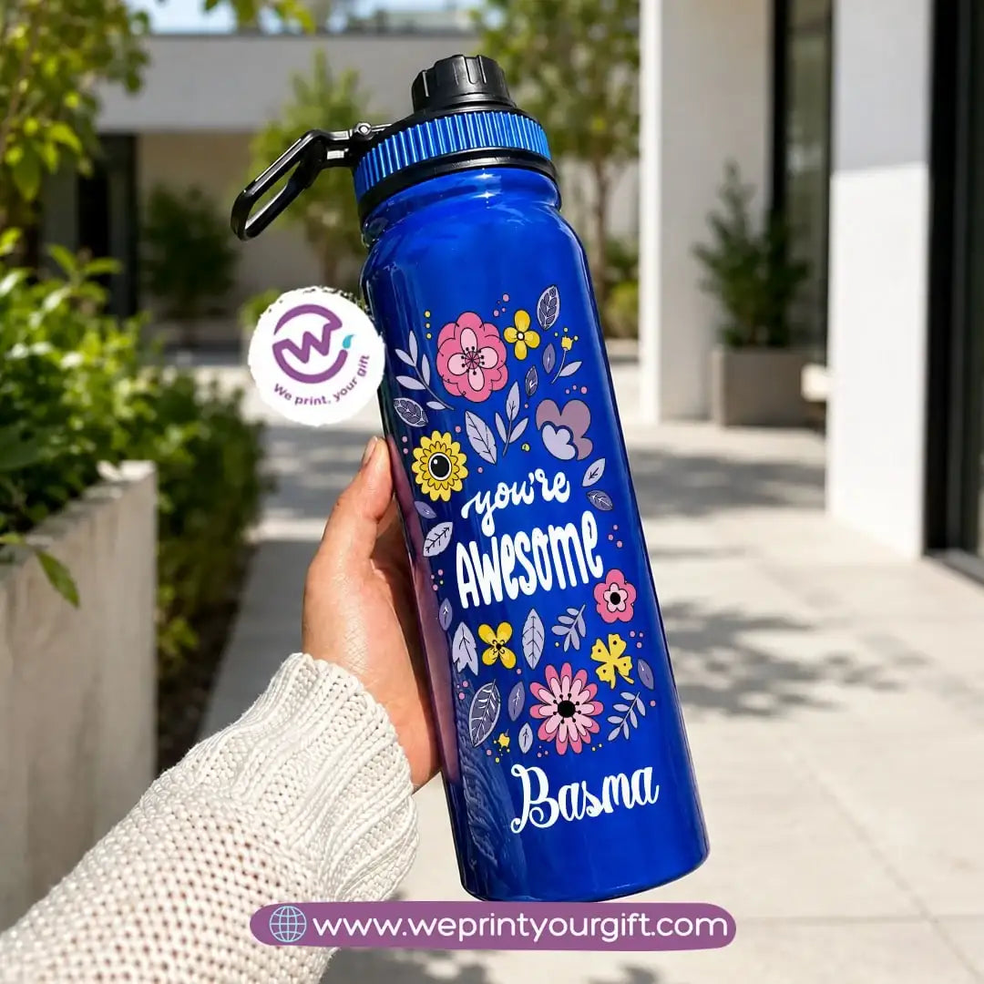 Sports Thermal Bottle with Motivational Designs – 800 ml & 1000 ml