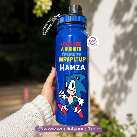 Sports Thermal Bottle with Sonic Cartoon Designs – 800 ml & 1000 ml