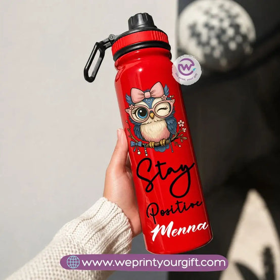 Sports Thermal Bottle with Cute Owl Designs – 800 ml & 1000 ml