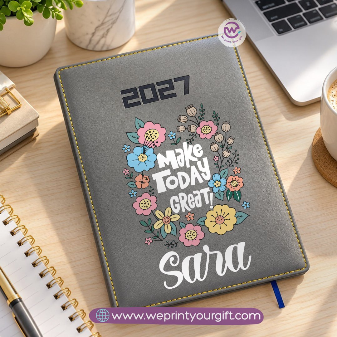 Motivational Quotes 2027 Daily Planner – Personalized Agenda & Diary with Inspirational Designs