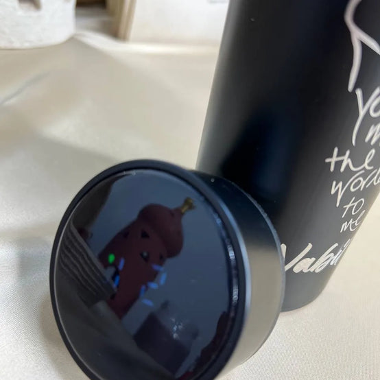 Black Thermal Thermos with screen Lid - Engrave -Buy 2 Get 1 Free