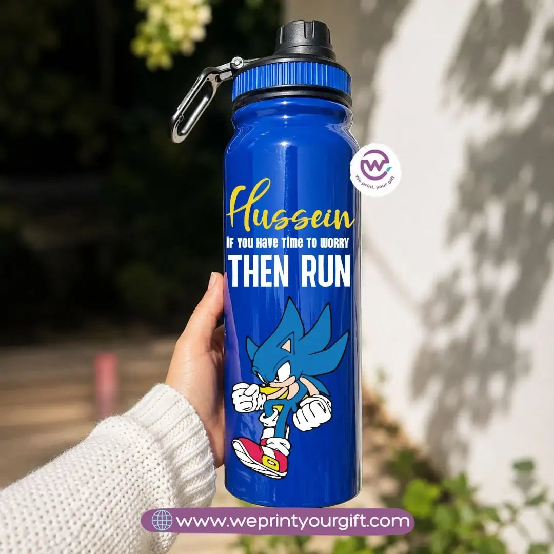 Sports Thermal Bottle with Sonic Cartoon Designs – 800 ml & 1000 ml