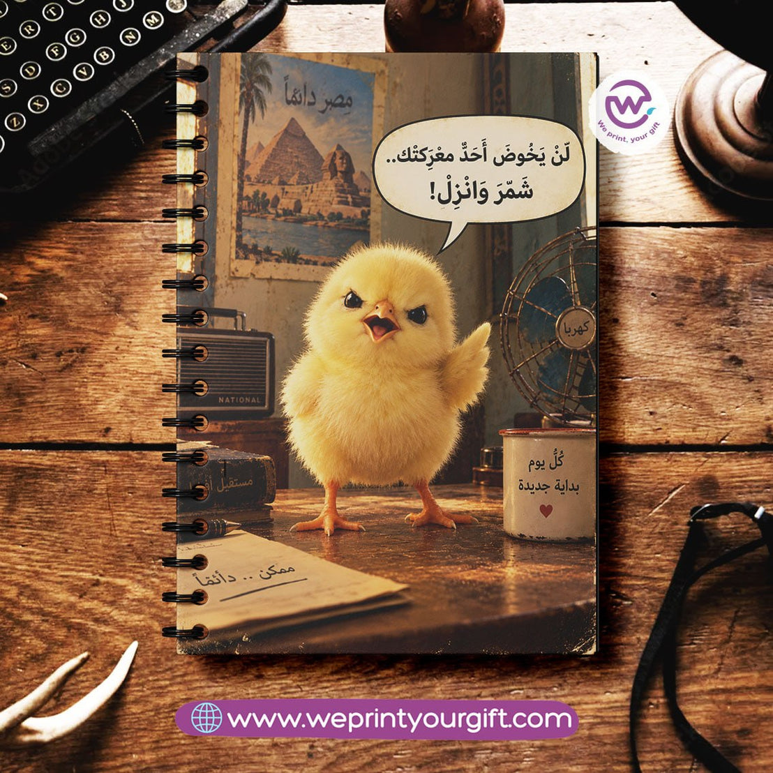 Eighties Office Stories Wooden Cover Notebook