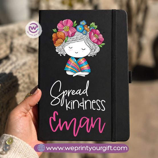 A5 Rubber Cover Notebook – English Motivational Quotes