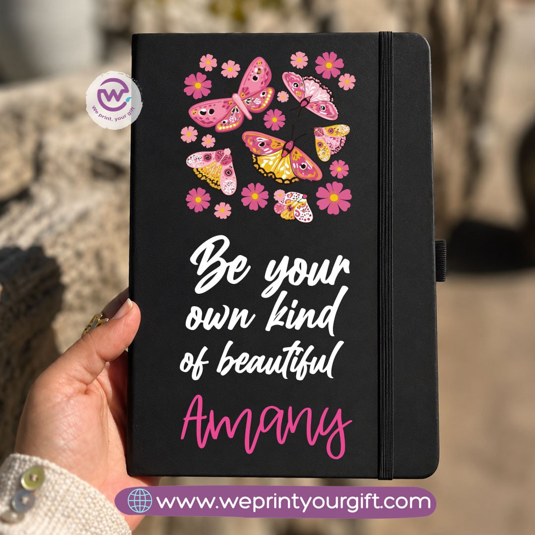 A5 Rubber Cover Notebook – English Motivational Quotes