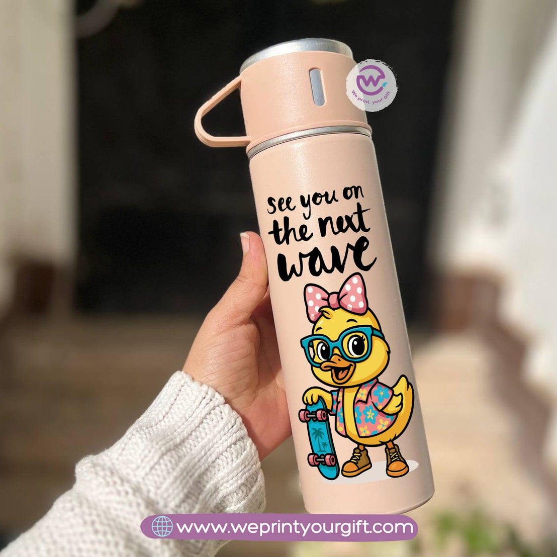 Summer & Beach Thermal Flask Set – 500ml